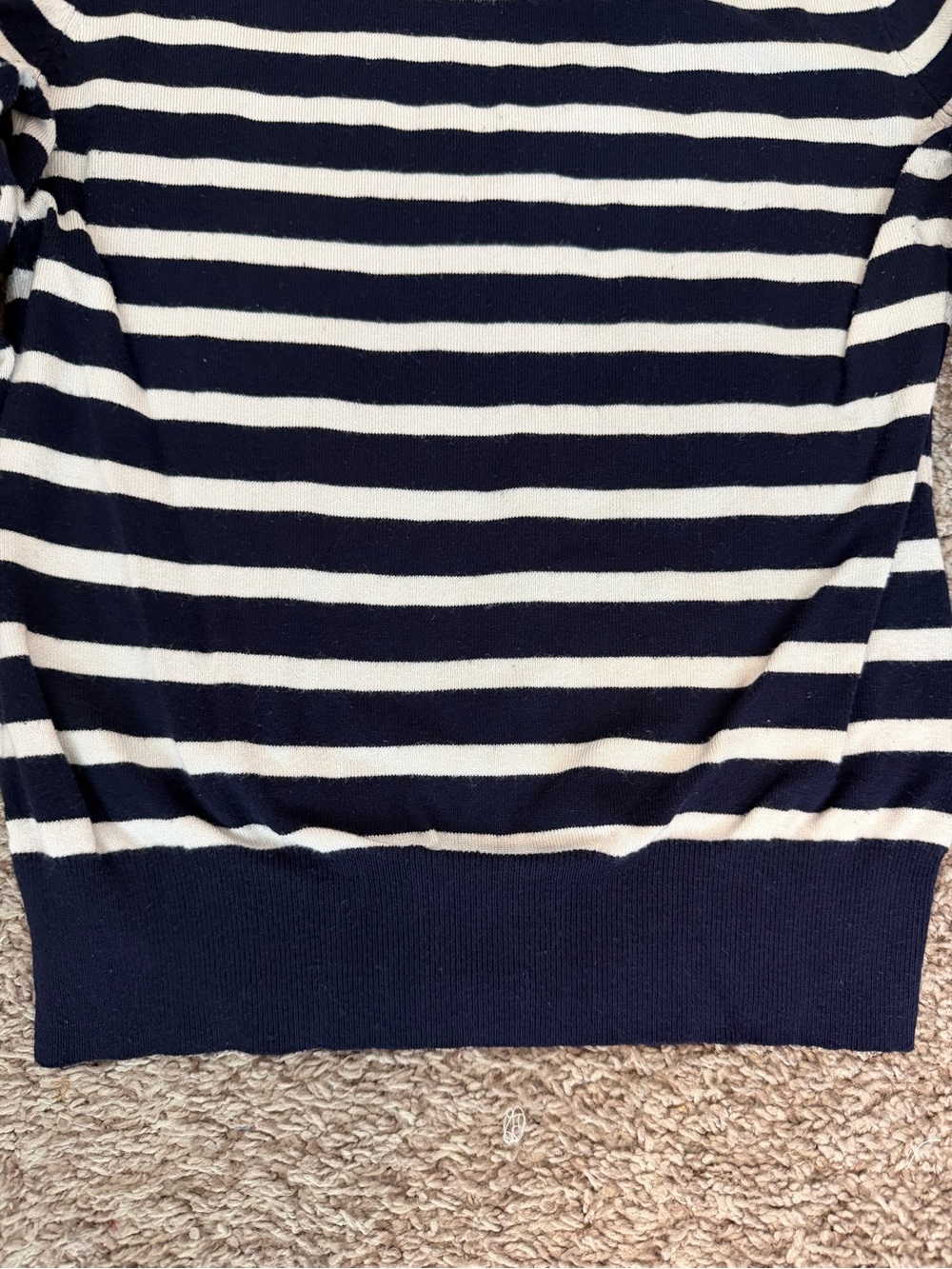 Cielo Navy and White Striped Crewneck Sweater - Picture 4 of 5